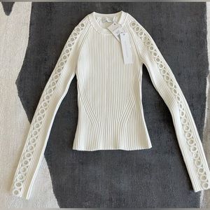 jonathan simkhai sweater NWT $495 sz XS